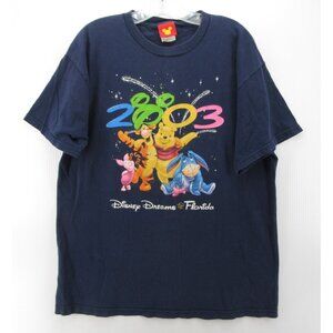 VINTAGE Disney Shirt Large Winnie the Pooh And Friends Jerry Leigh Y2K